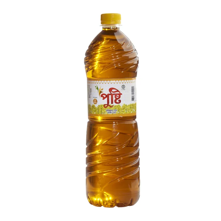 Pusti Mustard Oil (১ লিটার পুষ্টি খাঁটি সরিষার তেল) 