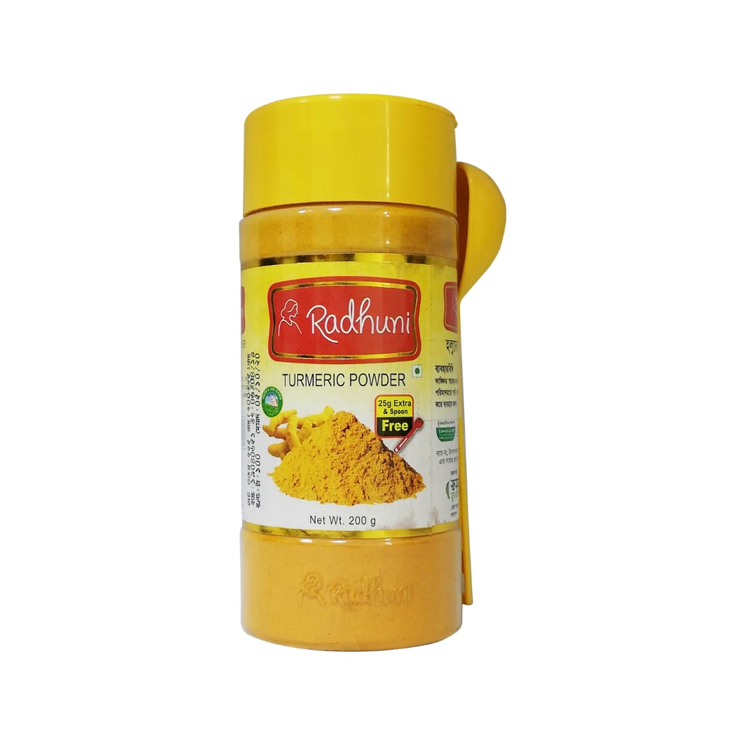 Radhuni Turmeric powder(200gm রাধুনী হলুদ পাউডার জার)