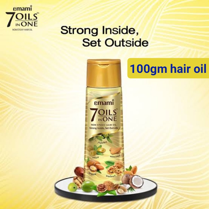 7Oils in one hair oil(100MLএক চুলের তেলে ৭টি তেল)