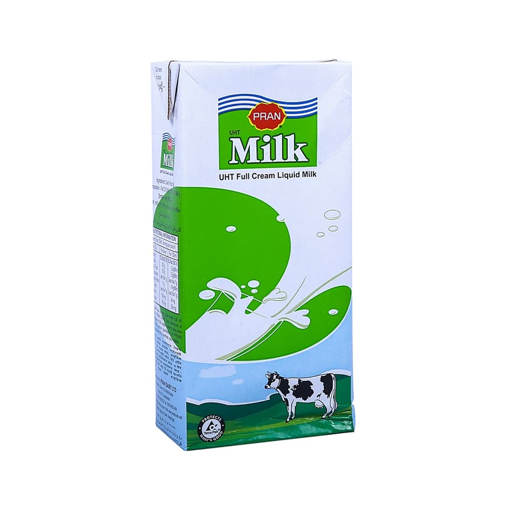 Pran full cream liquid Milk(1letter প্রাণ ফুল ক্রিম লিকুইড মিল্ক)