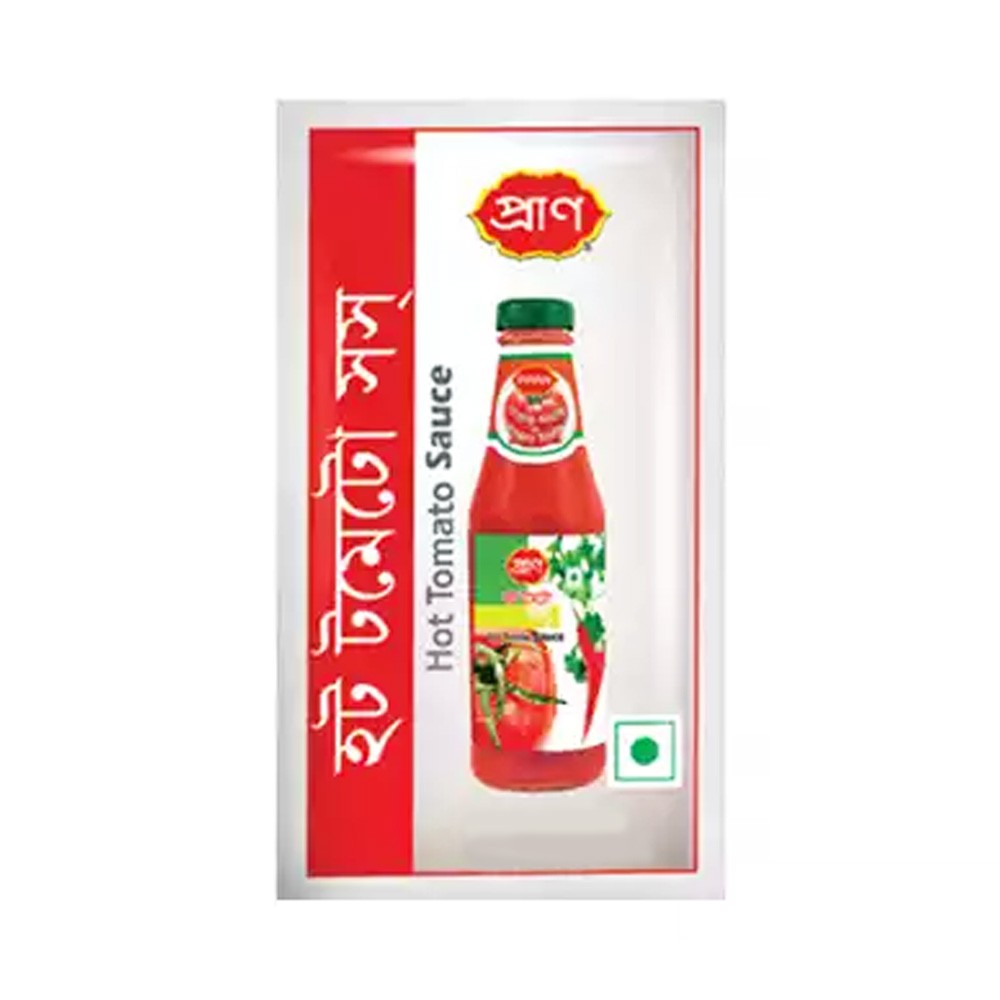 Pran hot tomato sauce(8gm5pcsপ্রান হট টমেটো সস)