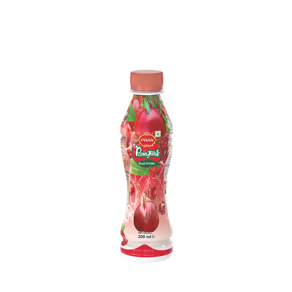 Pran Pomegranate Fruit Drinks(200mlপ্রান পামগ্র্যানেট ফ্রুট ড্রিংকস)