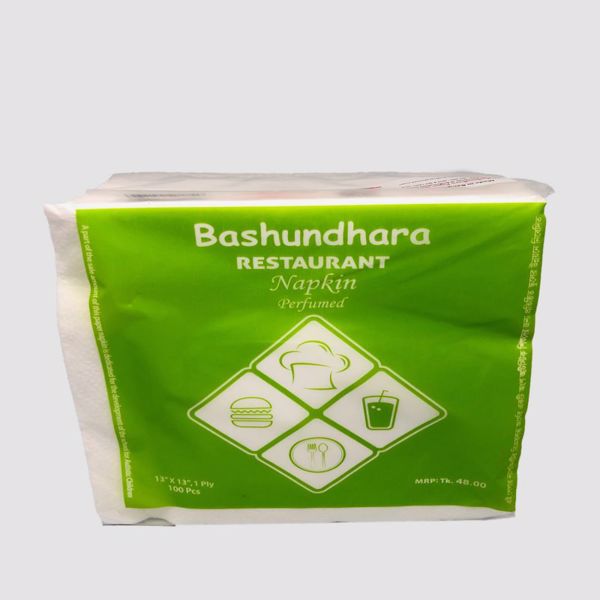 bashundhara restaurant napkin perfumed(100pcs বসুন্ধরা রেস্টুরেন্টের ন্যাপকিনে সুগন্ধি)