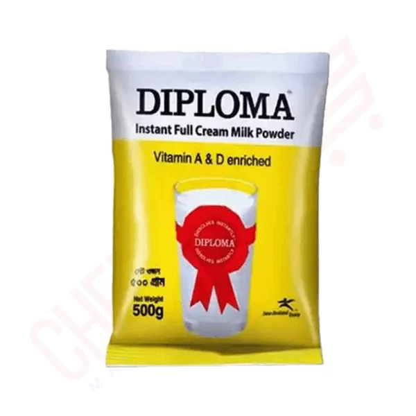 Diploma Instant full cream milk powder(500gmডিপ্লোমা ইনস্ট্যান্ট ফুল ক্রিম মিল্ক পাউডার)