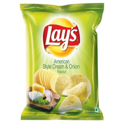 Lay's American style cream & onion flavour chips(30.5gm লে'স আমেরিকান স্টাইলের ক্রিম এবং পেঁয়াজের স্বাদের চিপস) 